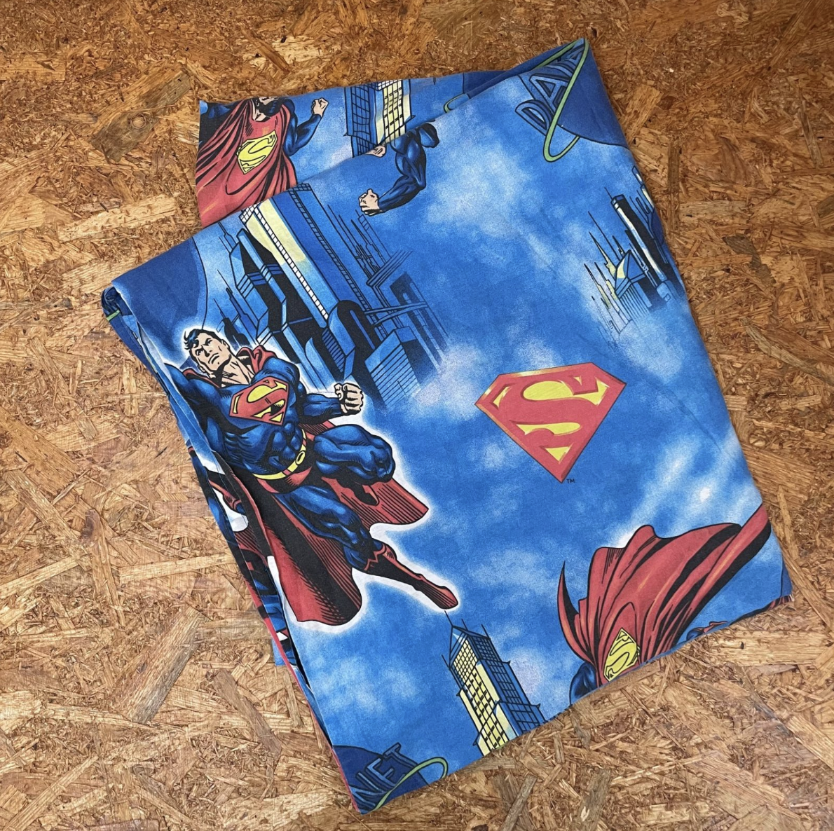 SUPERMAN フラットシーツ ベッドシーツ 布団カバー スーパーマン 海外